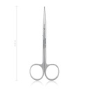 Tijera botonada, finas, 11,5 cm, rectas