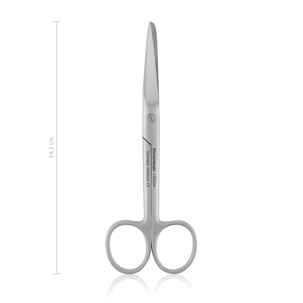 [114314] Surgical scissors STANDARD, sharp/blunt, 14,5 cm, curved