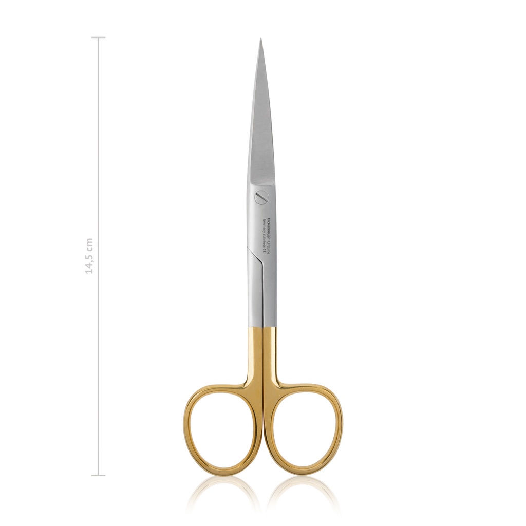 [113414] Surgical scissors STANDARD, sharp/sharp, 14,5 cm, straight, TC