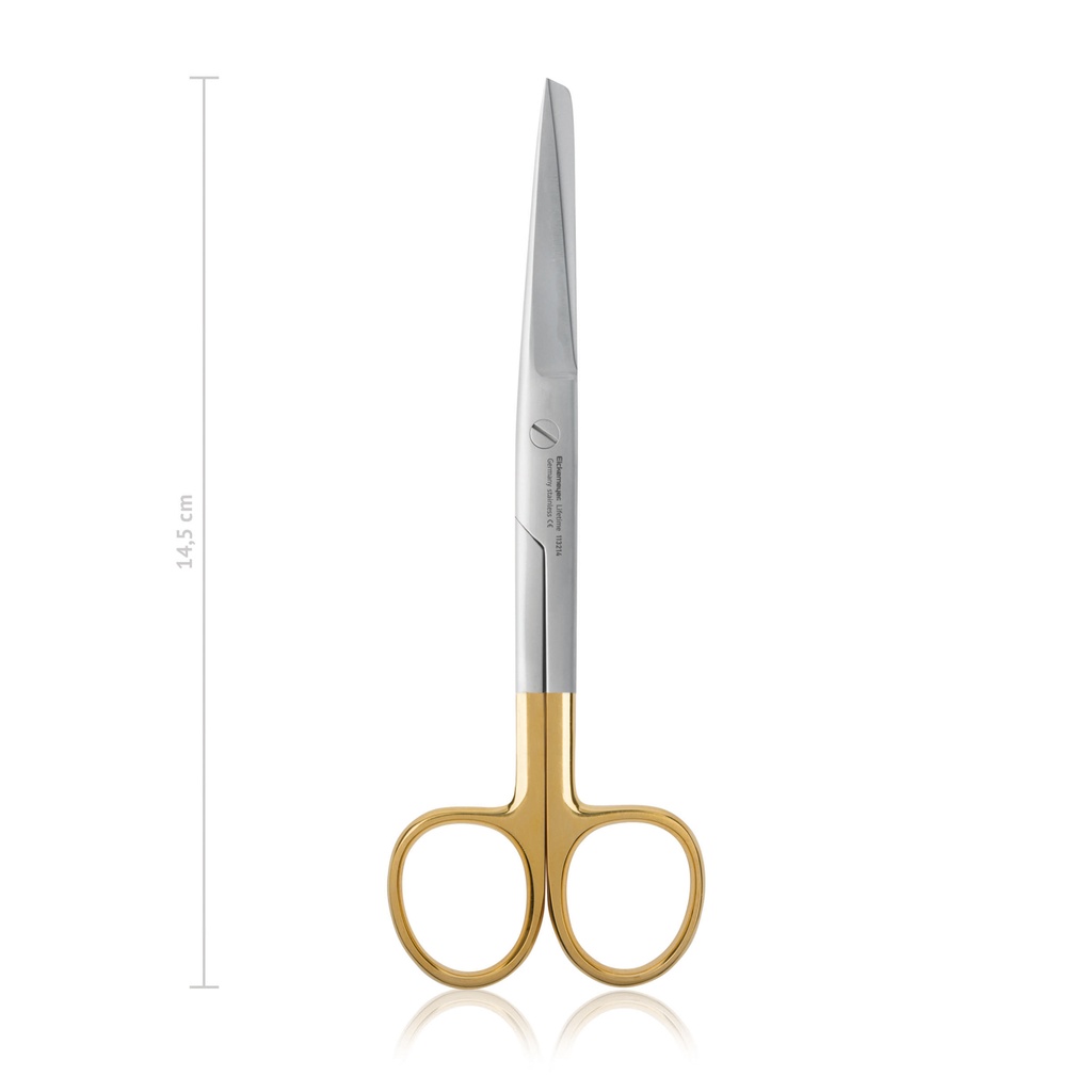[113214] Surgical scissors STANDARD, sharp/blunt, 14,5 cm, straight, TC