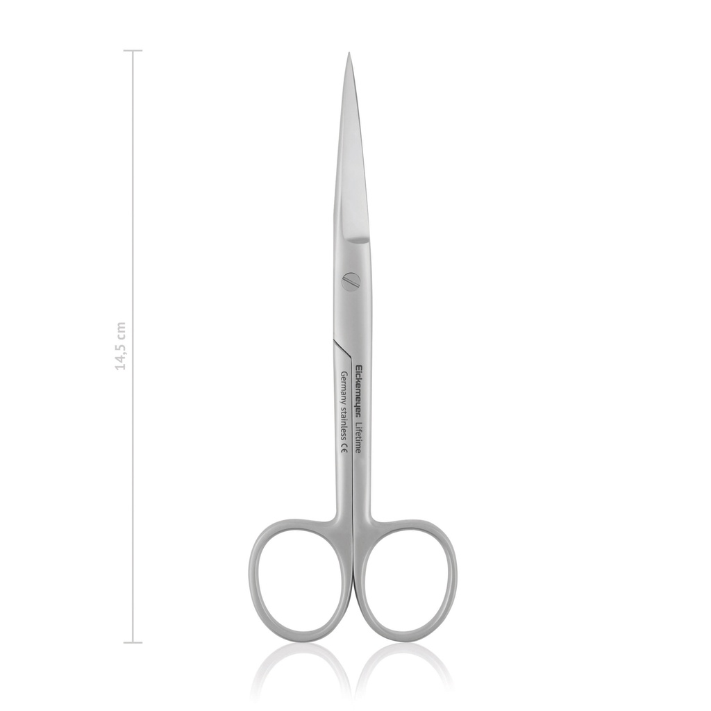 [114414] Surgical scissors STANDARD, sharp/sharp, 14,5 cm, straight