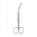 Ciseaux à chirurgie,courbés,16 cm, mousses
