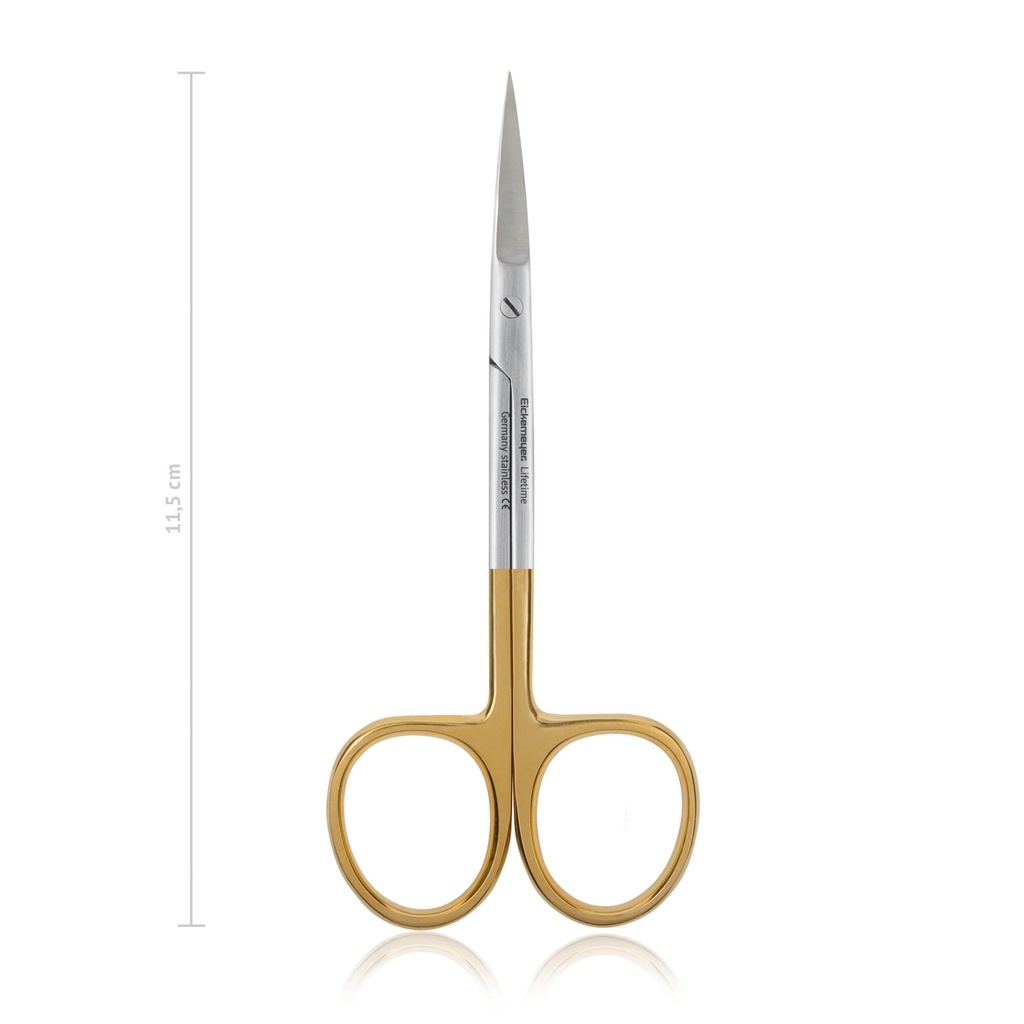 [110111] Scissors IRIS, fine, sharp/sharp, 11,5 cm, curved, TC