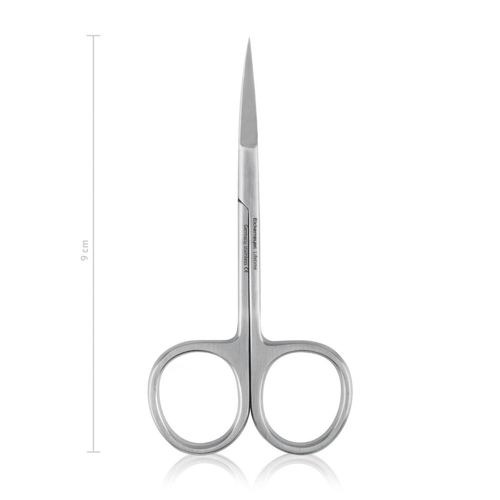 [110709] Scissors IRIS, fine, sharp/sharp, 9 cm, curved