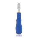 Mango de destornillador HEX canulación 2.9, azul, eje AO