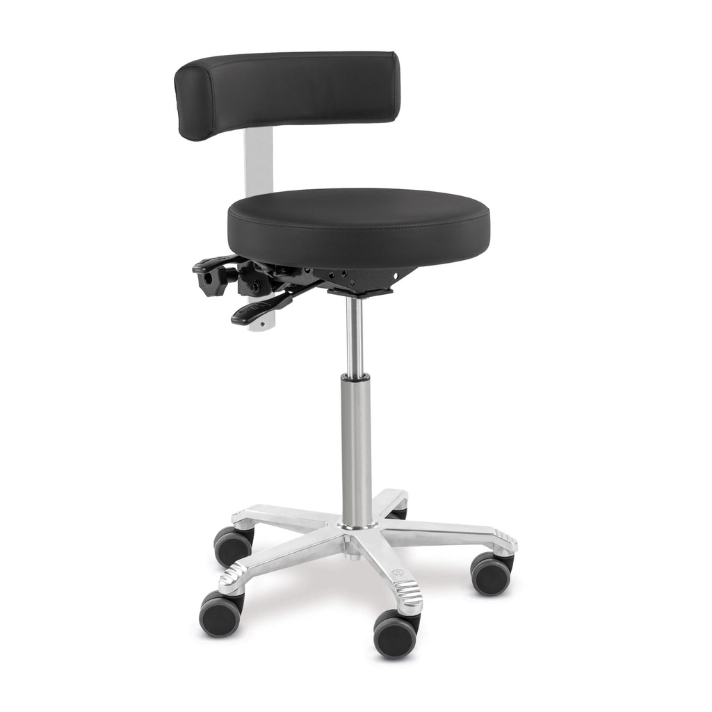 Silla de operaciones y tratamiento SCORE Medical con asiento y respaldo redondos