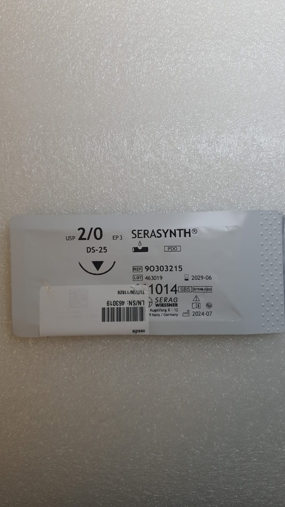 Serasinth EP3, USP 2/0 Aguja de corte inverso 