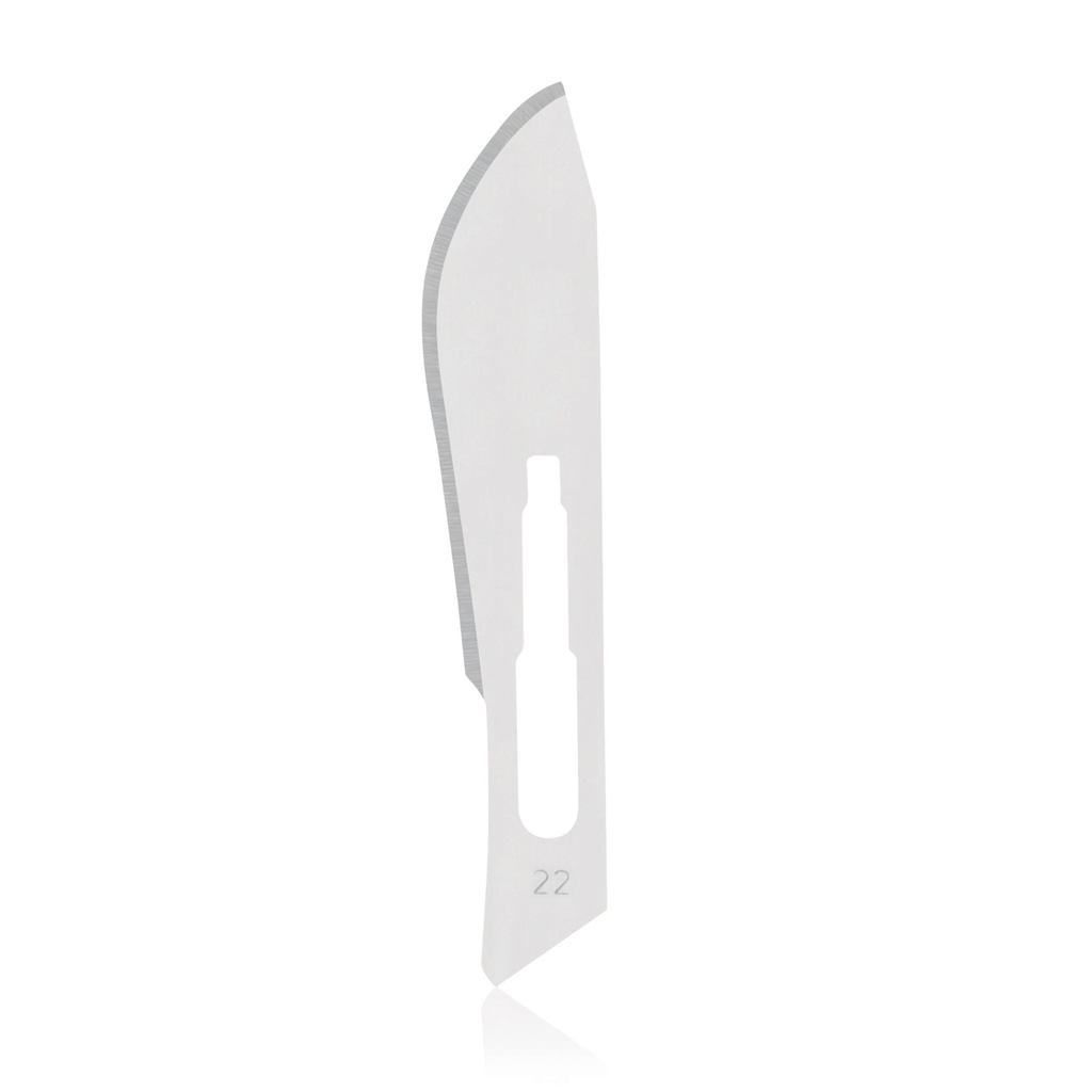 [98100722] Scalpel blades standard, # 22, sterile Box of 100 pcs. 