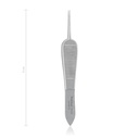 St. Martin pince cornéenne  1x2 dents 0,5 mm, 9 cm