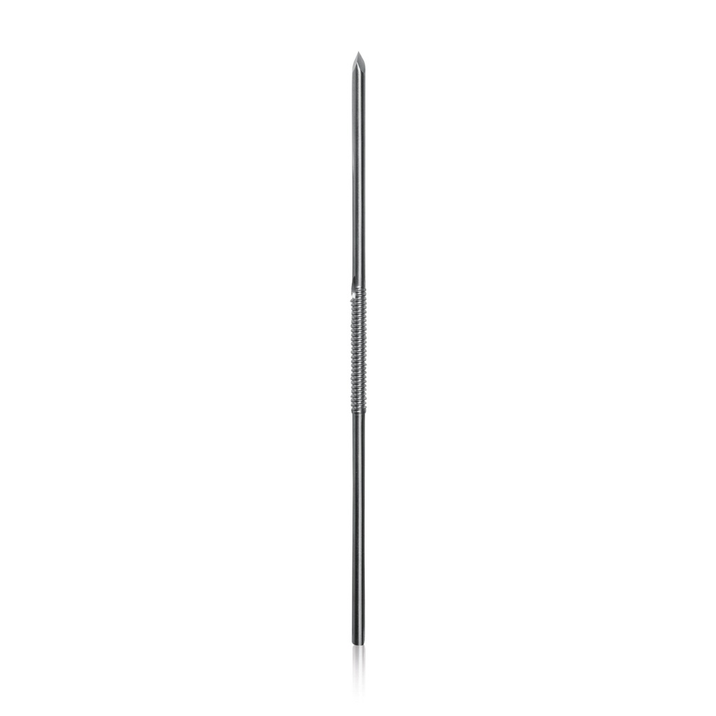 [180594] Aguja Steinmann con rosca positivaD = 3 mm cenerface D = 3,5 mmlargo 12,2 cm