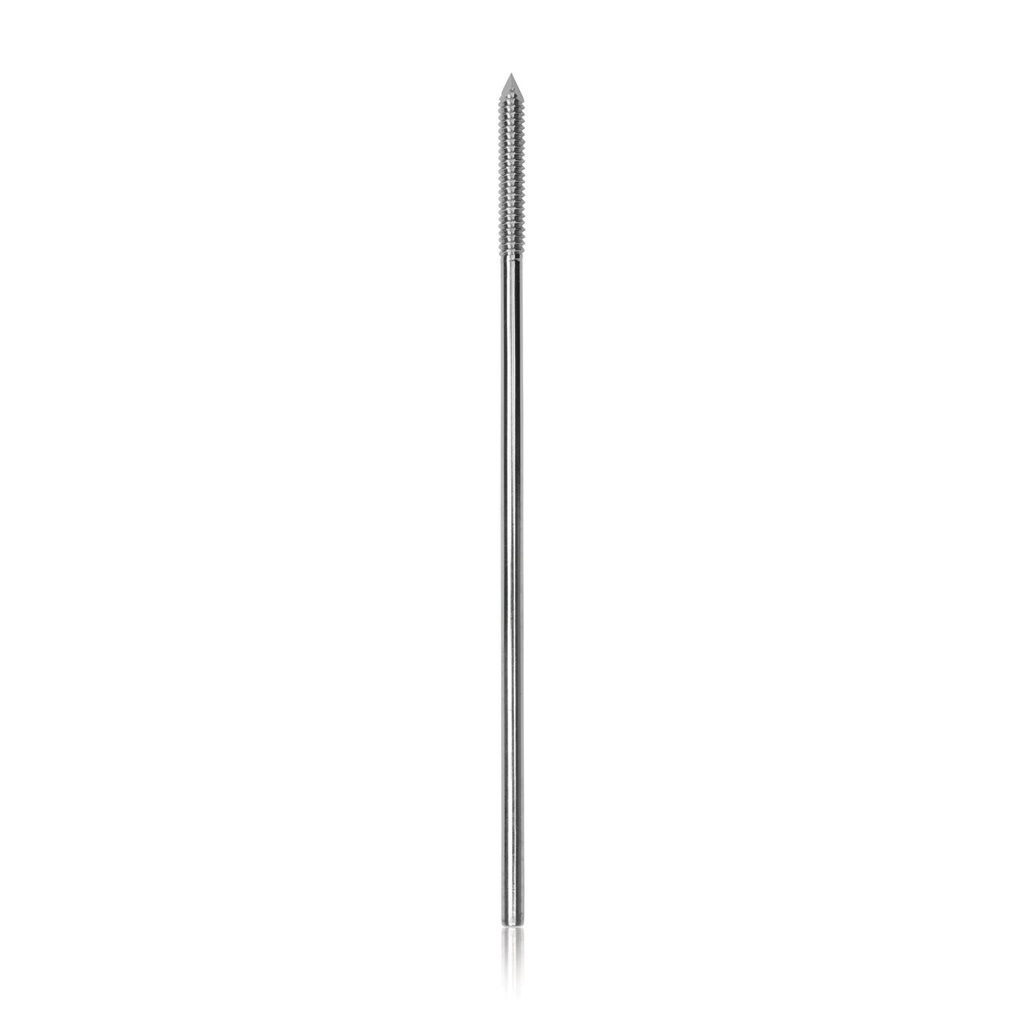 [180595] Aguja Steinmann con rosca positivaD = 3 mm, interface D = 3,5 mm,largo 11 cm