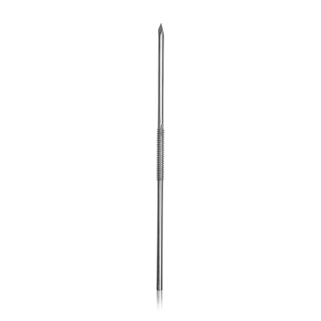 [180490] Aguja Steinmann con rosca (positivo)D = 2,4 mm, centerface 3/32" x 1/8"(D = 3,2 mm, largo 10,2 cm)