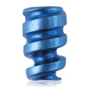 Vis à interférence en titane, canulée 1,1/Ø3,0/5,0 mm, HEX 2,0, bleue