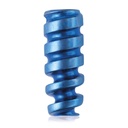 Vis à interférence en titane, canulée 1,1/Ø3,0/8,0 mm, HEX 2,0, bleu foncé