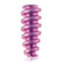 Tornillo de interferencia de titanio, canulado, 1,1/Ø4,0/10,0 mm, HEX 2.0, magenta