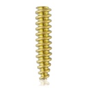 Tornillo de interferencia de titanio, forma de cañón, 1,1/Ø4,5/20,0 mm, HEX 2,5, amarillo
