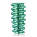 Tornillo de interferencia de titanio, forma de cañón, 2,9/Ø5,0/10,0 mm, HEX 2,5, verde