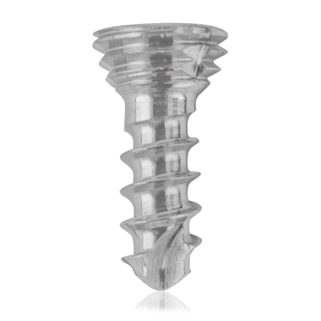 [185557] Vis de verrouillage en titane Ø1.7x 6mm multidirectionnelle, argentée, Torx 6 autotaraudante, autoforante