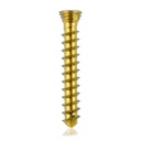 Tornillo de bloqueo de titanio Ø2.3x14mmmultidireccional, dorado, Torx 6autoperforante, autorroscante