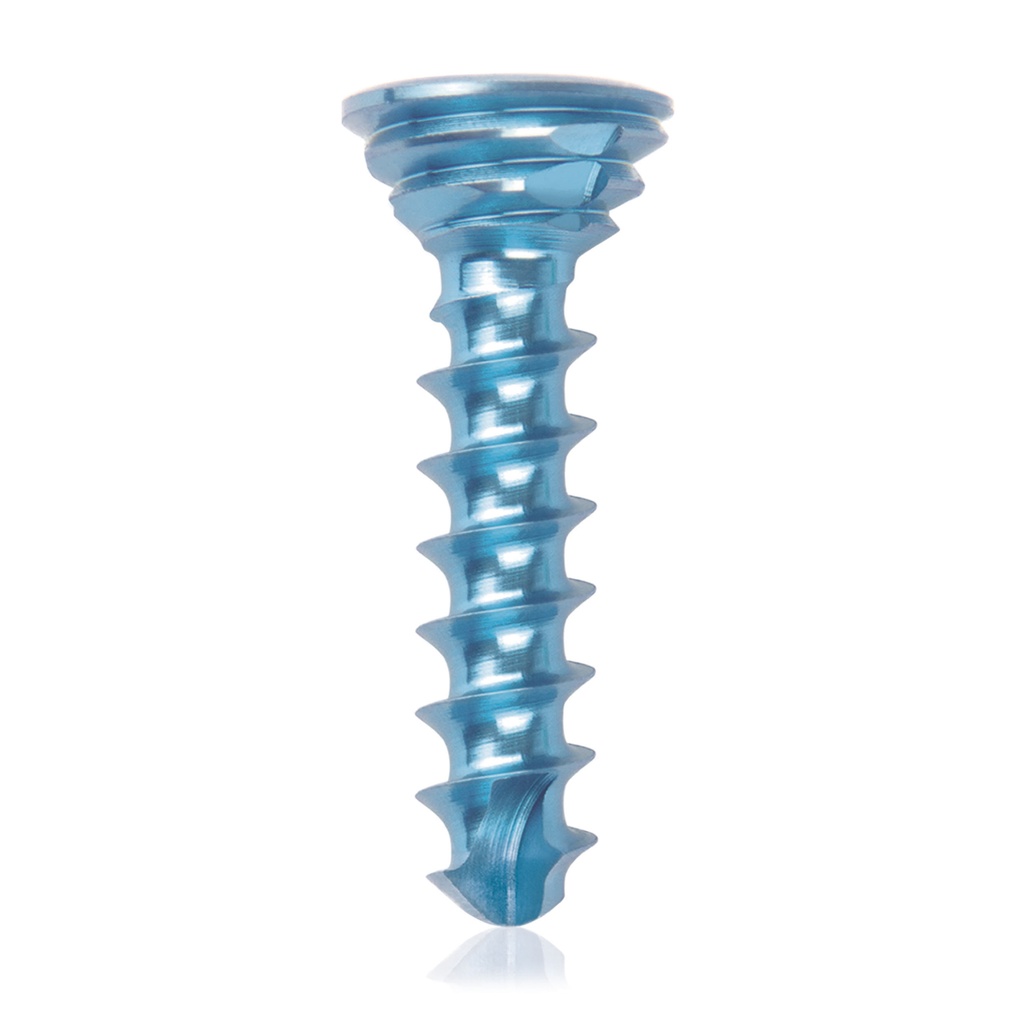 [185536] Tornillo de bloqueo de titanio Ø2.7x12mmmultidireccional, azul, Torx 10autoperforante, autorroscante