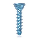 Tornillo de bloqueo de titanio Ø2.7x12mmmultidireccional, azul, Torx 10autoperforante, autorroscante