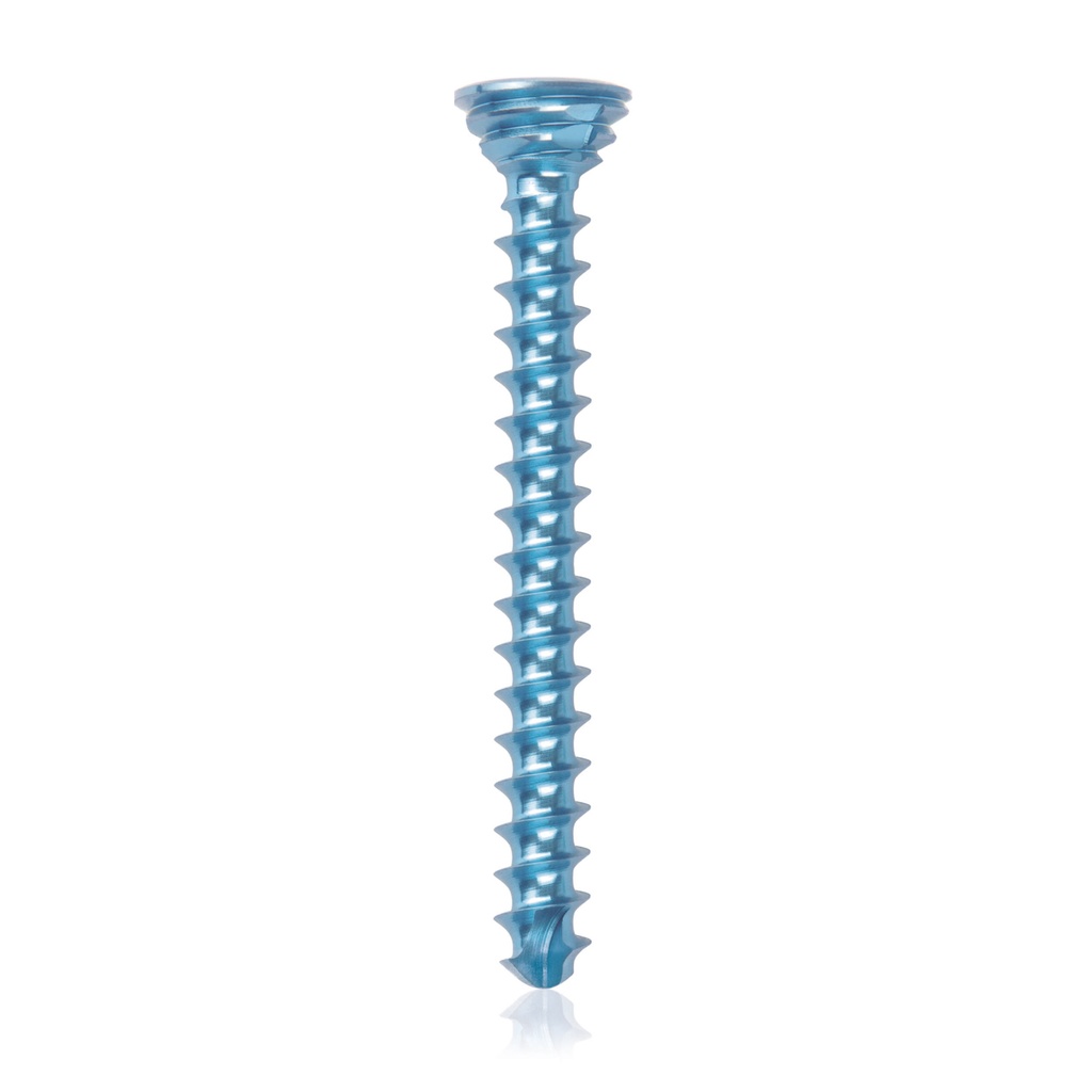 [185543] Titanium locking screw Ø2.7x26mm multidirectional, blue, Torx 10 self-drilling, self-tapping