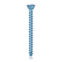 Titanium locking screw Ø2.7x28mm multidirectional, blue, Torx 10 self-drilling, self-tapping