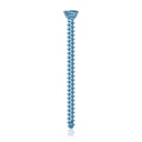 Titanium locking screw Ø2.7x 38mm, multidirectional, blue, Torx 10, self-drilling, self-tapping