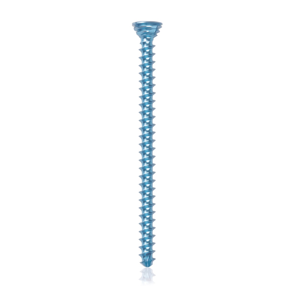 [185604] Titanium locking screw Ø2.7x 40mm, multidirectional, blue, Torx 10, self-drilling, self-tapping