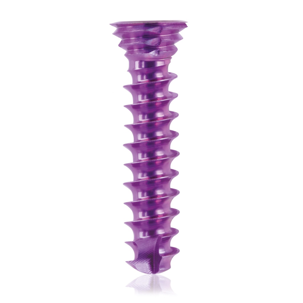 Titán zárócsavar Ø3,5 × 16 mm, szögstabil, többirányú, magenta, Torx 10, önfúró, önmetsző