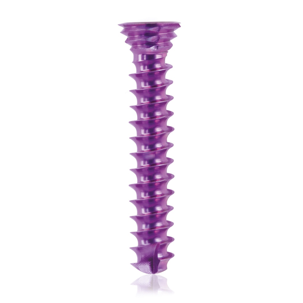 [185575] Titán zárócsavar Ø3,5 × 20 mm, szögstabil, többirányú, magenta, Torx 10, önfúró, önmetsző
