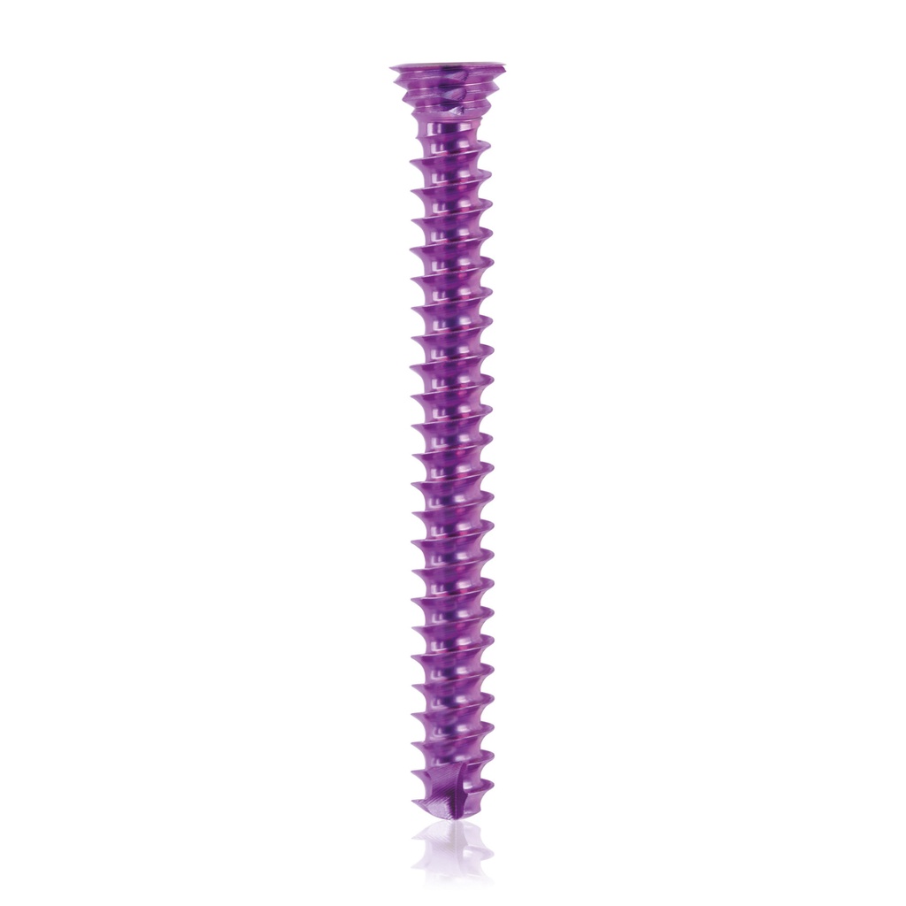 Titán zárócsavar Ø3,5 × 32 mm, szögstabil, többirányú, magenta, Torx 10, önfúró, önmetsző