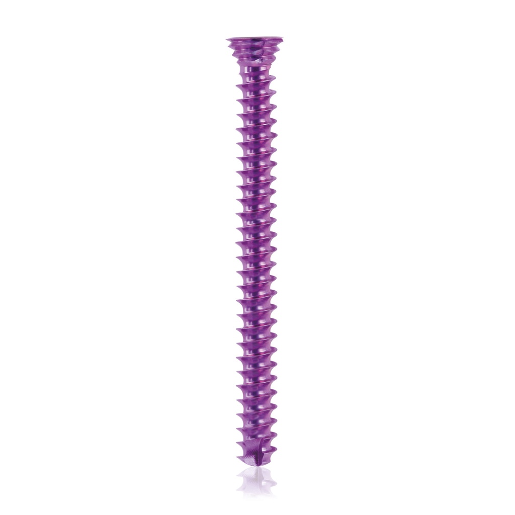 [185583] Titán zárócsavar Ø3,5 × 36 mm, szögstabil, többirányú, magenta, Torx 10, önfúró, önmetsző