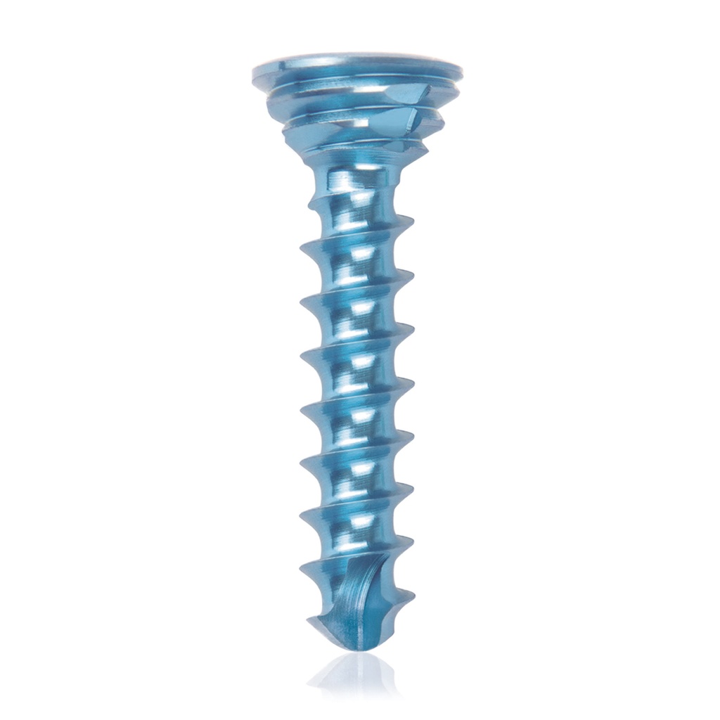 [185537] Tornillo de bloqueo de titanio Ø2.7x14mmmultidireccional, azul, Torx 10autoperforante, autorroscante