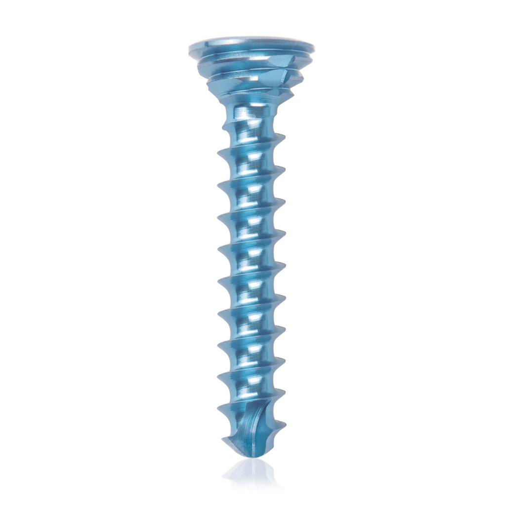 [185538] Titanium locking screw Ø2.7x16mm multidirectional, blue, Torx 10 self-drilling, self-tapping
