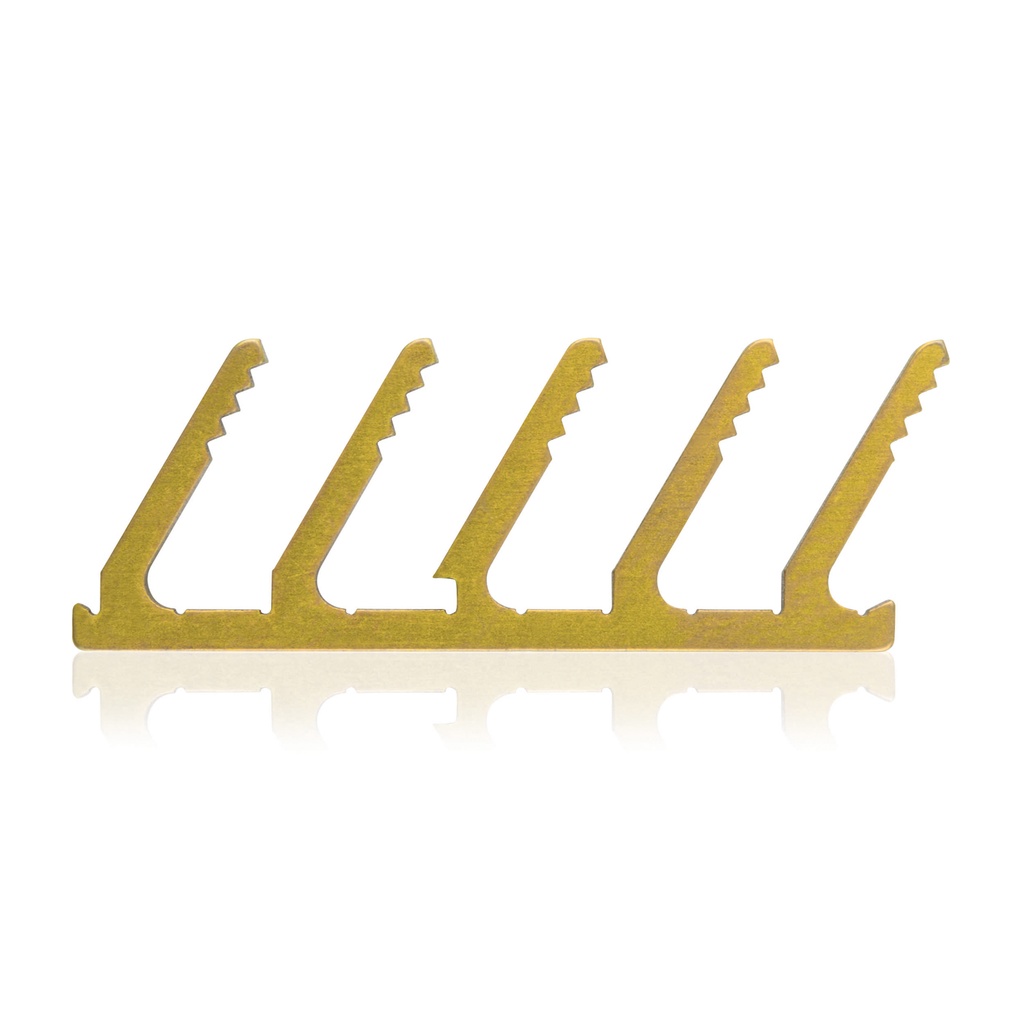 TTA horquilla con 5 clavijas; titanio