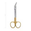 Ciseaux universels, 12 cm, TC, avec fil métallique à os souple, mors tungstène