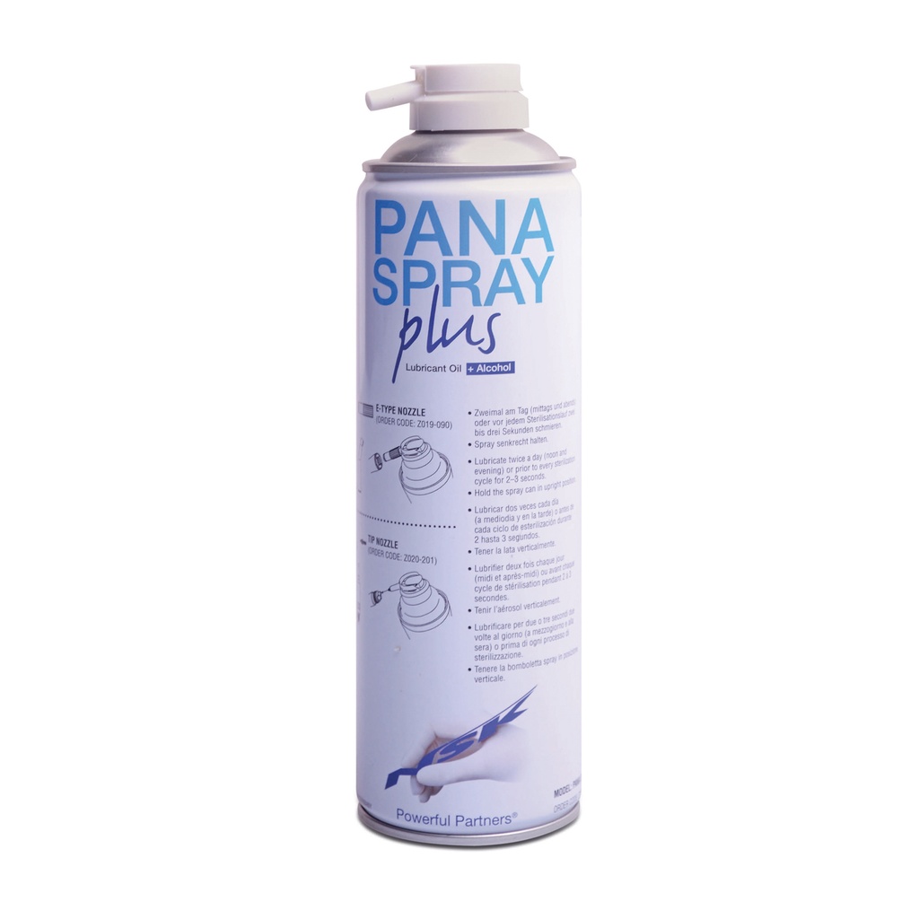 Spray universal para el cuidado de piezas de mano y piezas angulares, sin adaptador de rosca, 500 ml