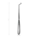 Aiguille à ligature Deschamps, 20 cm, à gauche/tranchante, petite courbure