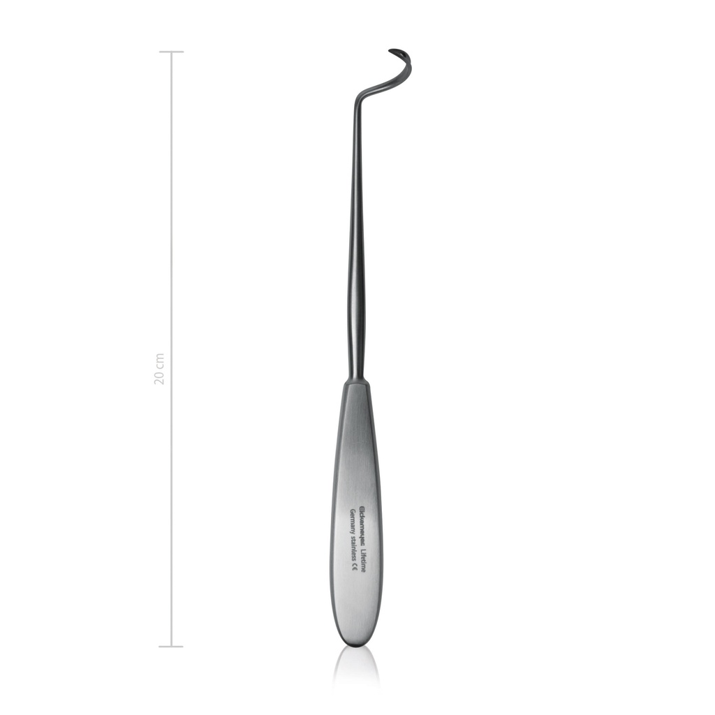 Aguja de ligadura, 20 cm, izquierda/agud