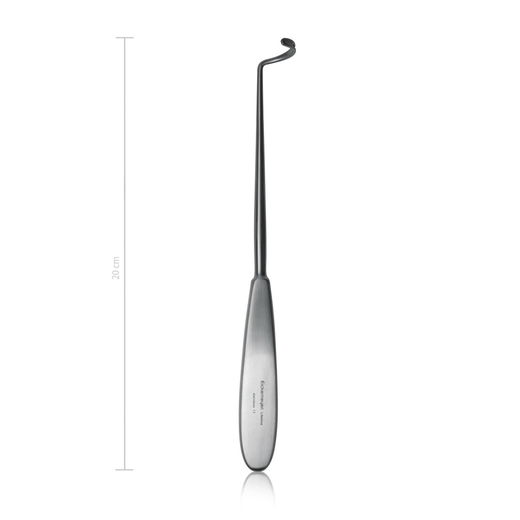 Aguja de ligadura, 20 cm, izquierda/romo