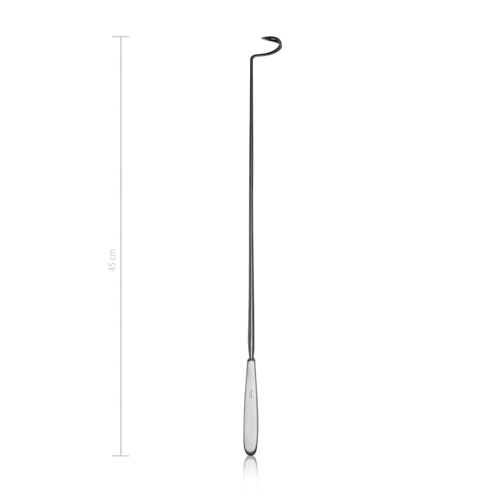 [154145] Aiguille à ligature Deschamps, 45 cm, à gauche/tranchante