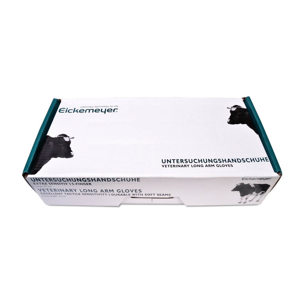 [930191] EICKEMEYER® gants d'examen 5 doigts, super sensibles, résistants, paquet de 100, longs