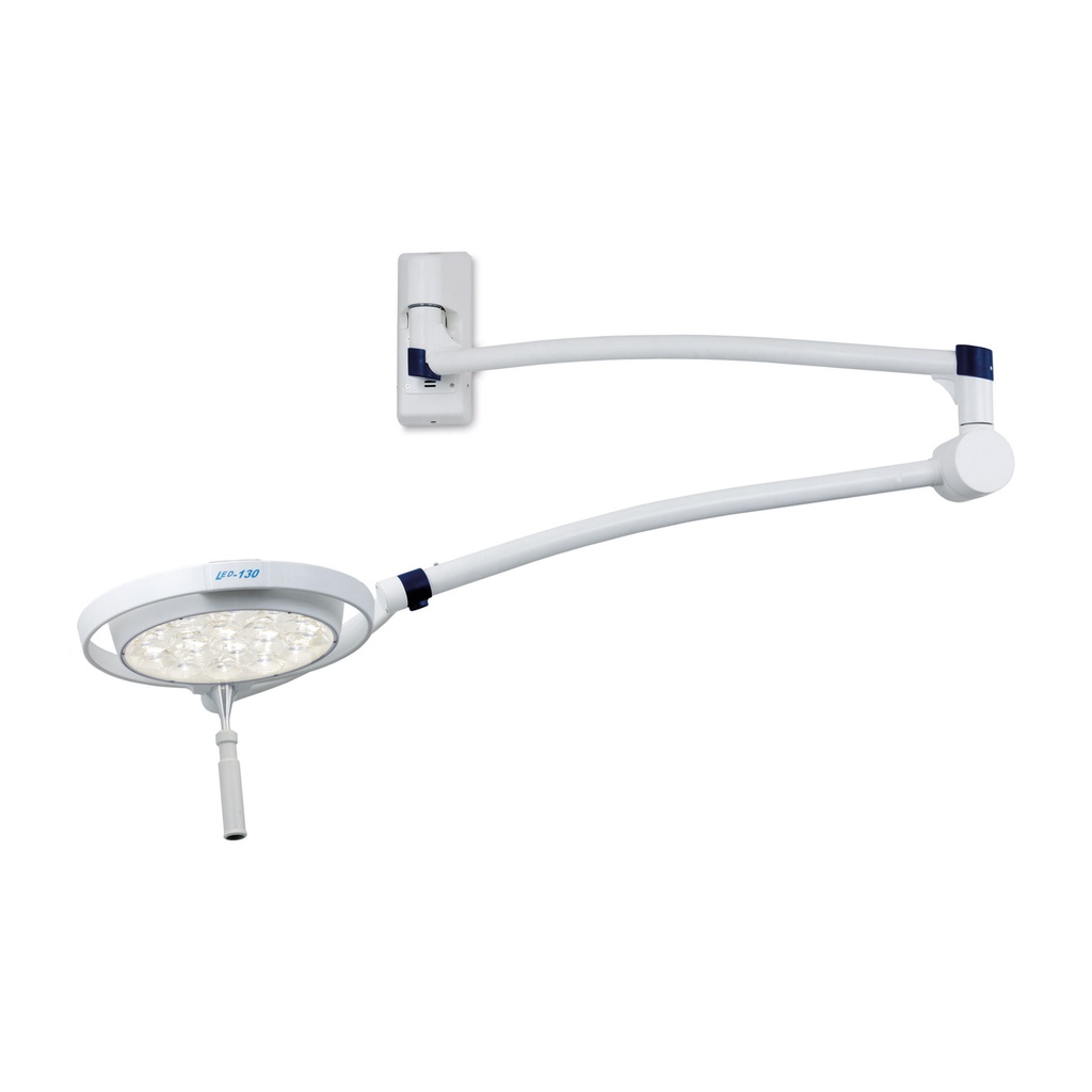 Undersøgelseslampe Mach LED 130F vægmodel, focus 14-25 cm