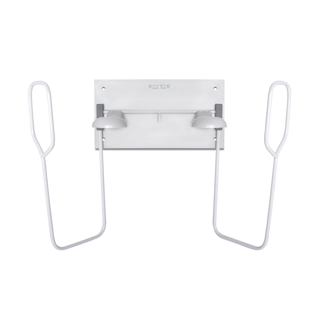 [705704] Colgador de pared para delantales de rayos X para un delantal y un guante cada uno