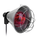 Lampe chauffante complète avec ampoule infrarouge 150 watts, anti-goutte et isolée de manière protectrice
