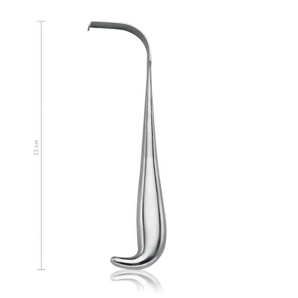 Retractor Meyerding, largo: 21 cmancho: 50 x 16 mm