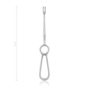 Retractor VOLKMANN, 2 prongs, blunt, 9 x 8 mm, 22 cm