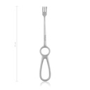 Ecarteur Volkmann, 22 cm, 3-dents, mousse, 9 x 13 mm