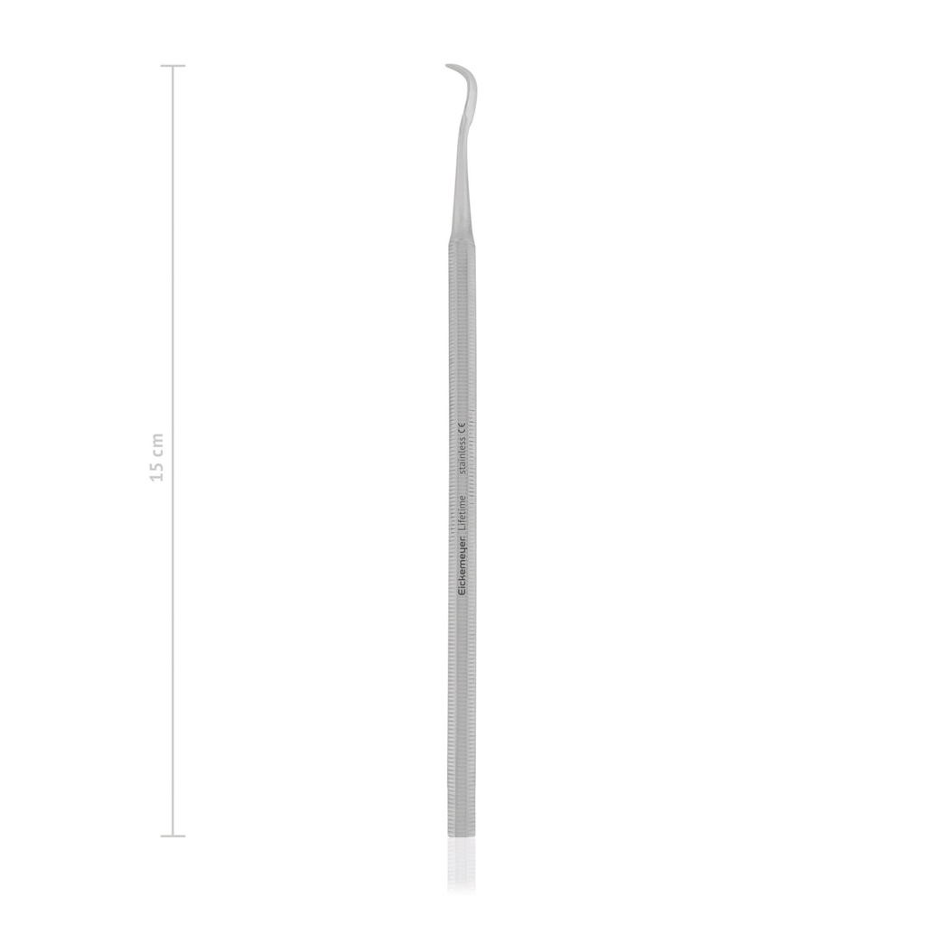 Fogkő-eltávolító (szkélerező), hatchet (zománcvéső) formájú, éles, nehéz kivitel